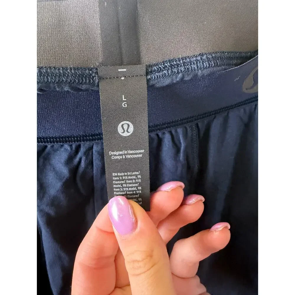 Lululemon Men’s Blue Compression Shorts Size L New Without Tags